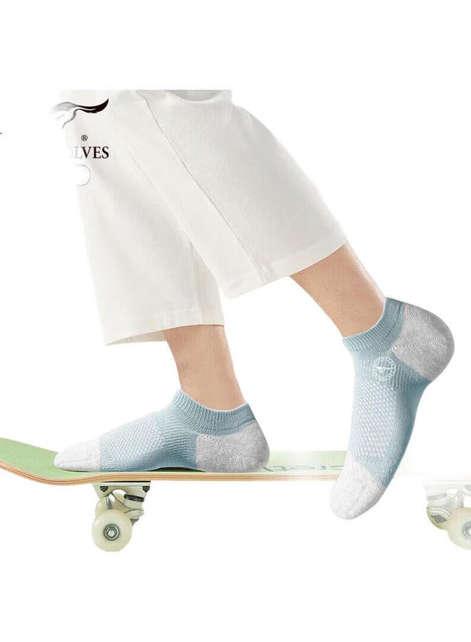 Septwolves Men'S Summer Lycra High Elasticity Sports Casual Boat Socks Fashion Breathable Non-Slip Running Trendy Socks - Image 1