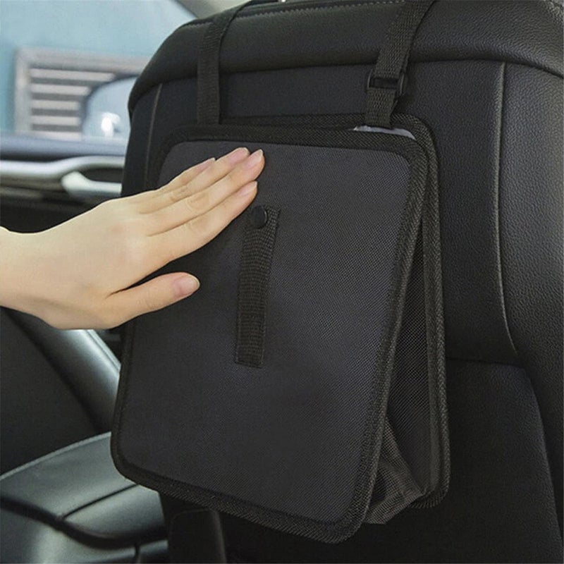 Foldable Car Trash Can Rubbish Bin Garbage Bag Hanging Car Storage Bag - S - Image 4