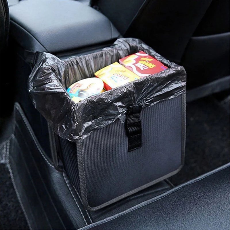 Foldable Car Trash Can Rubbish Bin Garbage Bag Hanging Car Storage Bag - S - Image 3