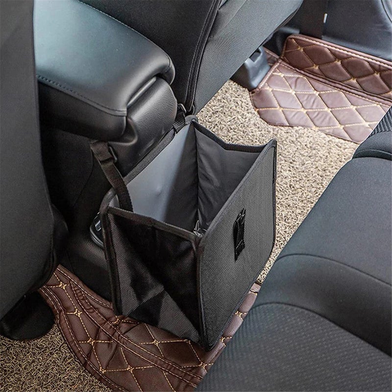 Foldable Car Trash Can Rubbish Bin Garbage Bag Hanging Car Storage Bag - S - Image 2