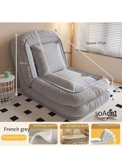 Generic Convertible Folding Lazy Sofa with 5-Level Adjustment, Soft Padded Bean Bag for Adults - Perfect for Bedroom, Living Room, and Office  - Image 2