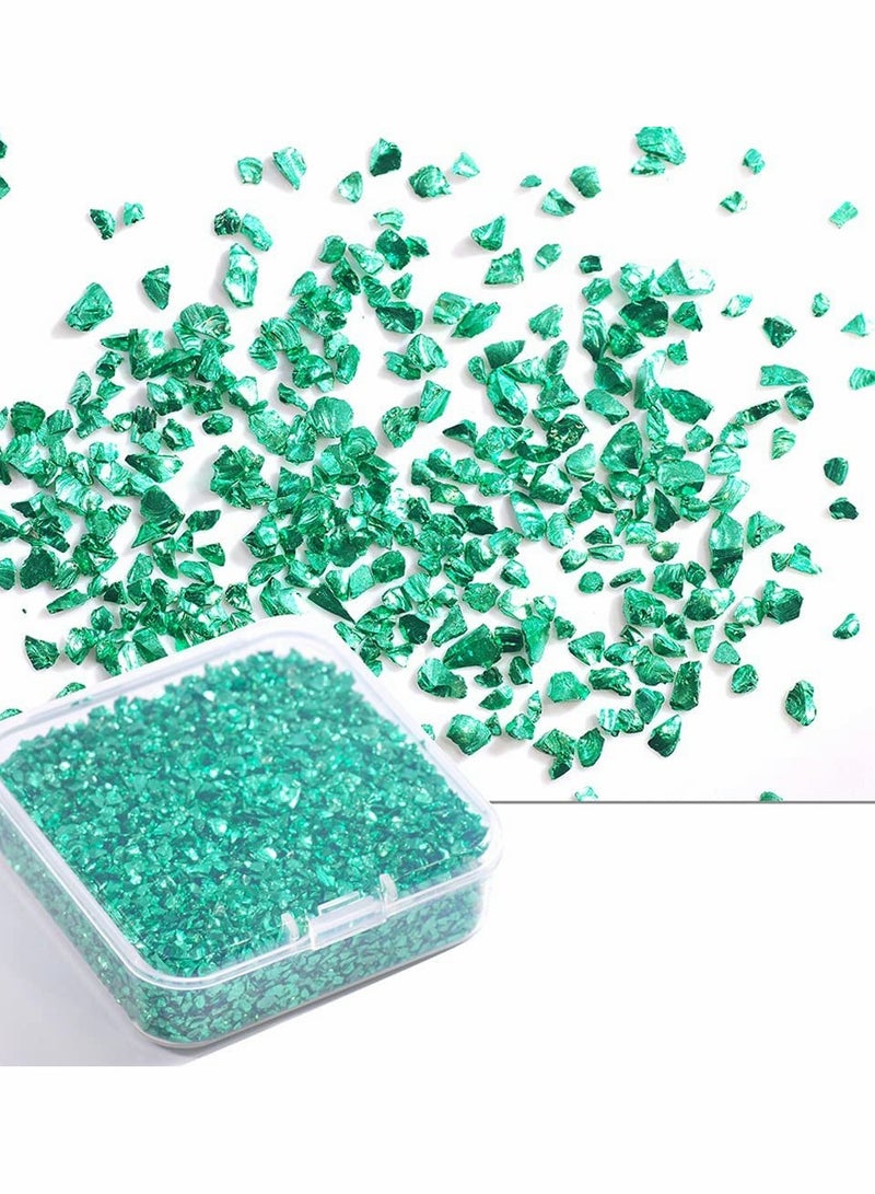 80g Crushed Glass Stone for DIY Epoxy Resin Molds Irregular Crystal Nail Art and Jewelry Making Champagne Color - Image 2