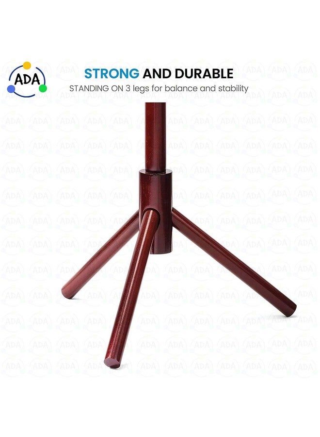 ADA ADA Premium Natural Bamboo Coat Rack Free Standing With 8 Hooks, Tree Coat Rack Stand For Coats, Hats, Scarves, Clothes, And Handbags - Diy (Do It Yourself), 45 X 45 X 175 Cm  - Image 3