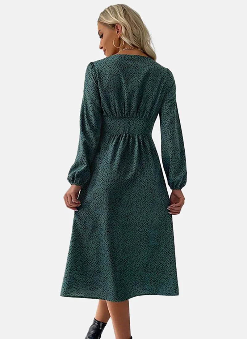 YUNIQEE Floral Button-Up Dress