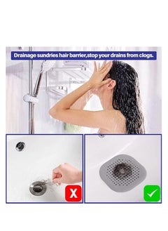 0TO1 TECH Square Drain Cover Bathroom floor drain filter 4 Pieces  - Image 4