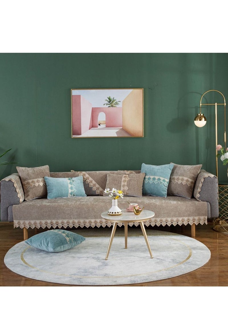 Sharpdo Chenille Lace Non-slip Sofa Slipcovers For All Seasons - Image 1