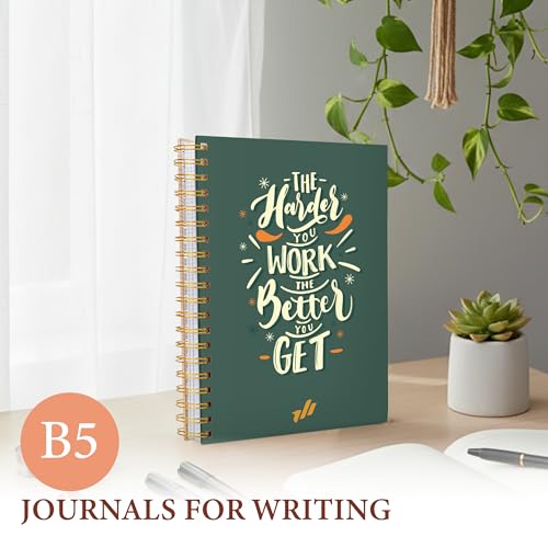 Only Zest 3 Pack Large Journals for Writing – 300 Page Spiral Bound Notebook with Hard Cover, Work Notebook for Women, Daily Writing, School, Office, Journaling, 10.25" X 7.25 Inches - Image 4