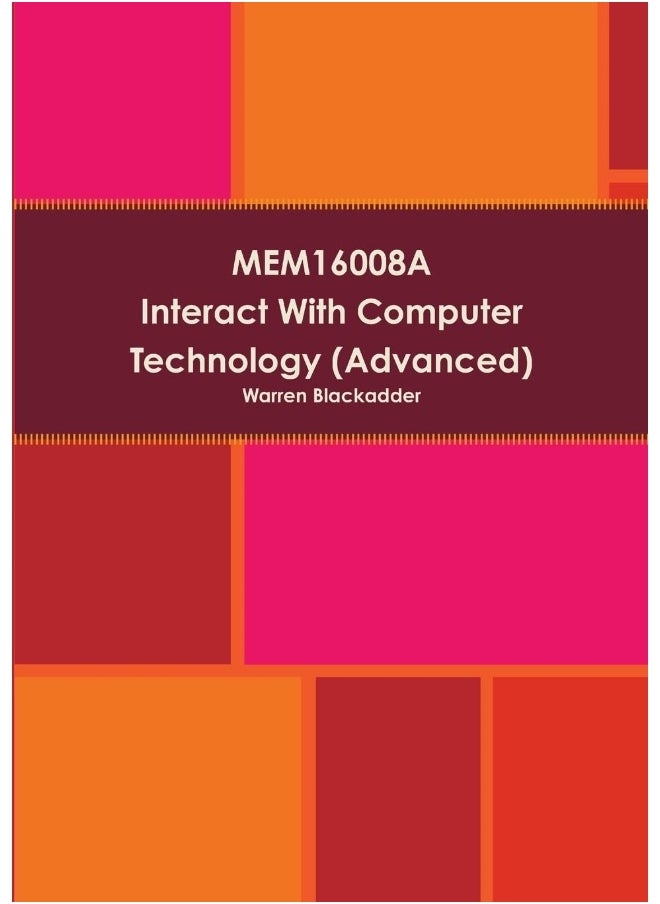 MEM16008A Interact With Computer Technology (Advanced)  - Image 1