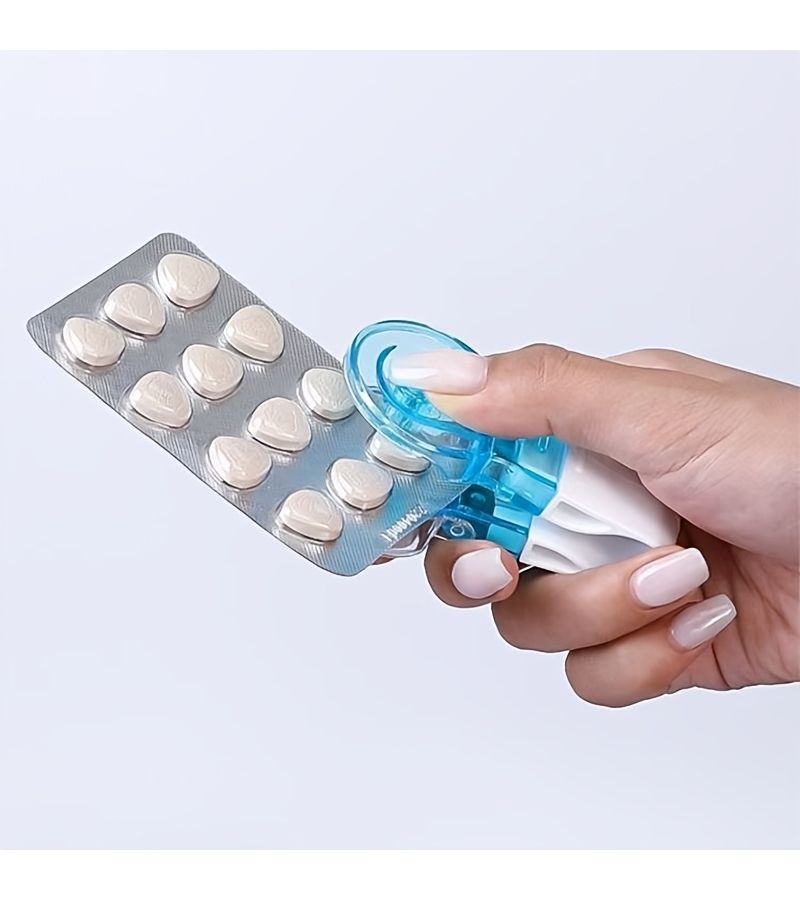 علبة حبوب دواء مجموعة 4 قطع منظم أدوية محمول - Image 2