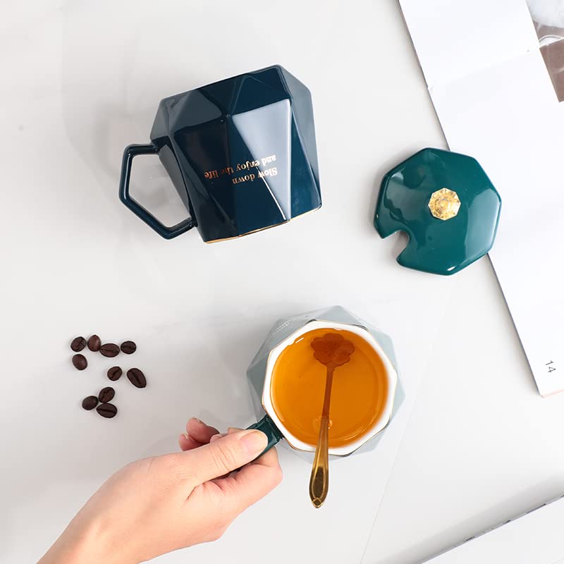 CGHWBEA Coffee Warmer For Desk  With Mug Set. Cup Warmer Tea Warmer  Electric Beverage Warmer  Drink Warmer For Cocoa  Tea  Milk Gifts For Father'S Day  Mr And Mrs Wedding Gift  Engagement Gift(Green) - Image 3