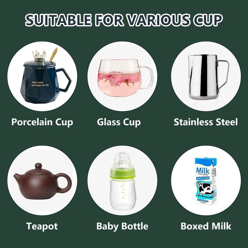 CGHWBEA Coffee Warmer For Desk  With Mug Set. Cup Warmer Tea Warmer  Electric Beverage Warmer  Drink Warmer For Cocoa  Tea  Milk Gifts For Father'S Day  Mr And Mrs Wedding Gift  Engagement Gift(Green) - Image 5