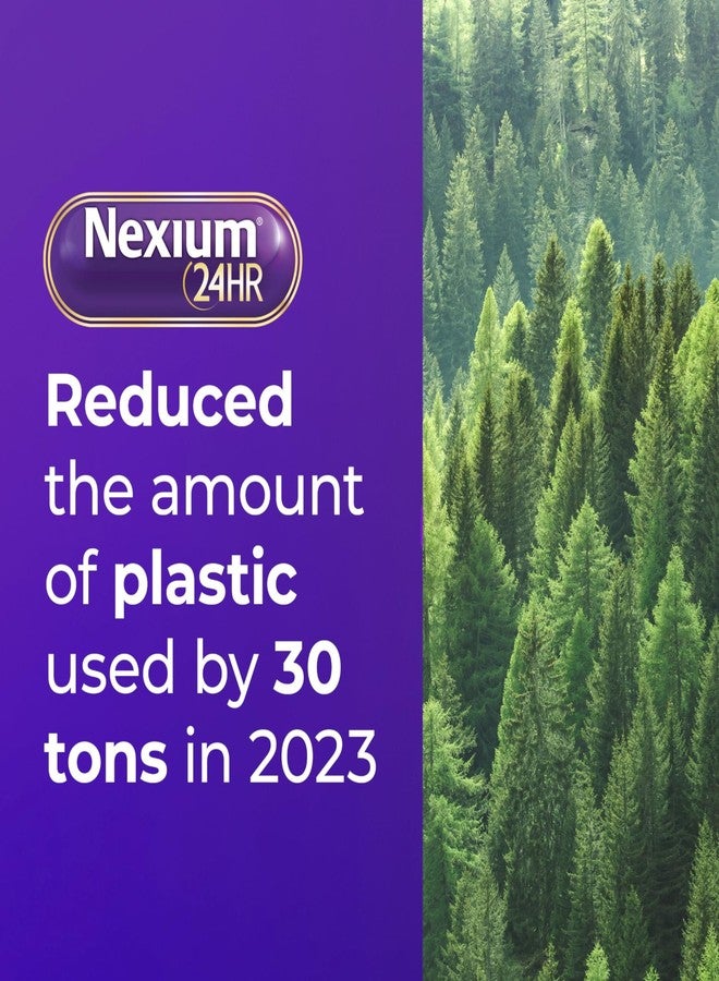 NEXIUM نيكسيوم 24 ساعة كبسولات صغيرة لتقليل الحموضة تخفيف حرقة المعدة إطلاق مؤجل لحماية طوال اليوم وطوال الليل من حرقة المعدة المتكررة، دواء حرقة المعدة مع إيزوميبرازول ماغنيسيوم - 42 حبة - Image 5