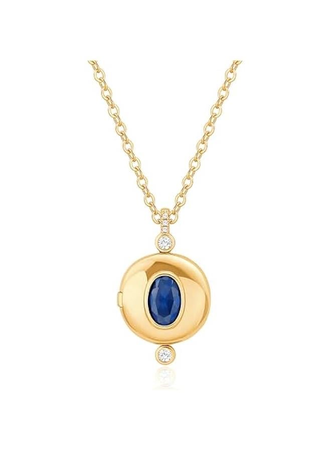 18K Gold Moon Star Lion Evil Eye Love Heart Cross Pendant Necklace Medallion Paperclip Chian Choker Layering Jewery for Women - Image 1