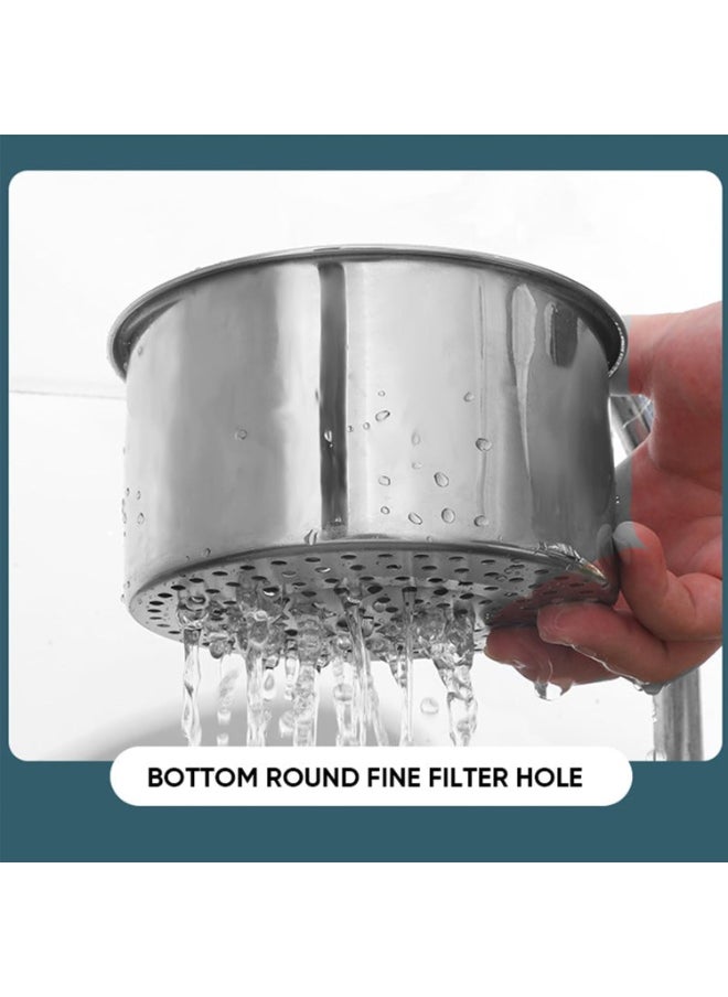 TERRIFI Stainless Steel Swan Sink Strainer Basket, Side Kitchen Sink Drain Basket, Multifunctional Corner Strainer for Fruits and Vegetables, Easy to Clean and Install, Durable Design (2pcs)  - Image 4