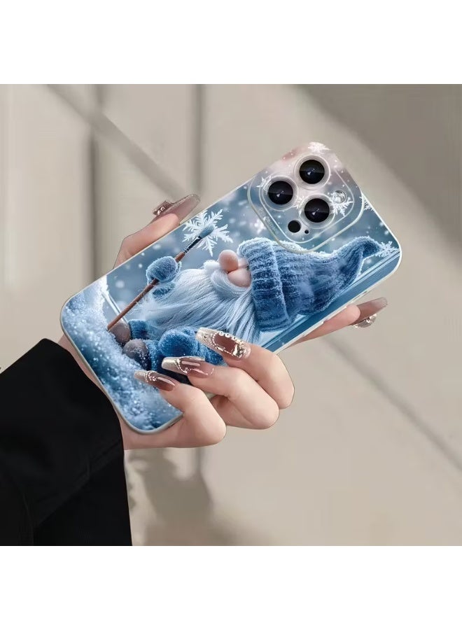 Temu A stunning, creative snow globe-patterned phone case; a stylish, shockproof, and scratch-resistant design suitable for all tastes; compatible with iPhone 16 Pro. - Image 1