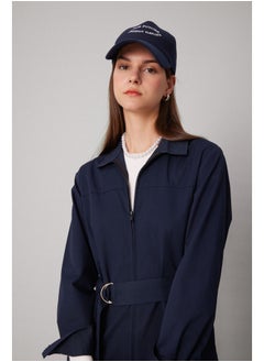 DeFacto Woman Shirt Neck Long Sleeve Woven Jumpsuit  - Image 2