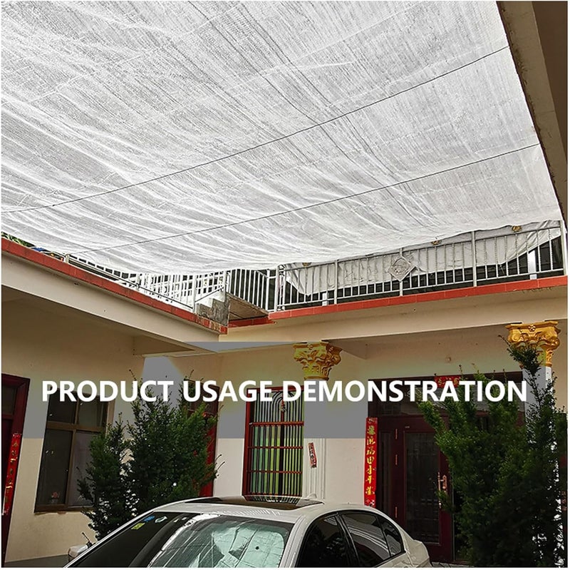 Aluminet Shade Cloth for Dog Crate, Aluminet Shade Cloth 85% UV Sun Protection Heat Protection Hood Van Car Shade Cloth Fabric Sunblock Sun Reflect Pet Shade for Animals Pergola Cover Canopy ( Size : - Image 5