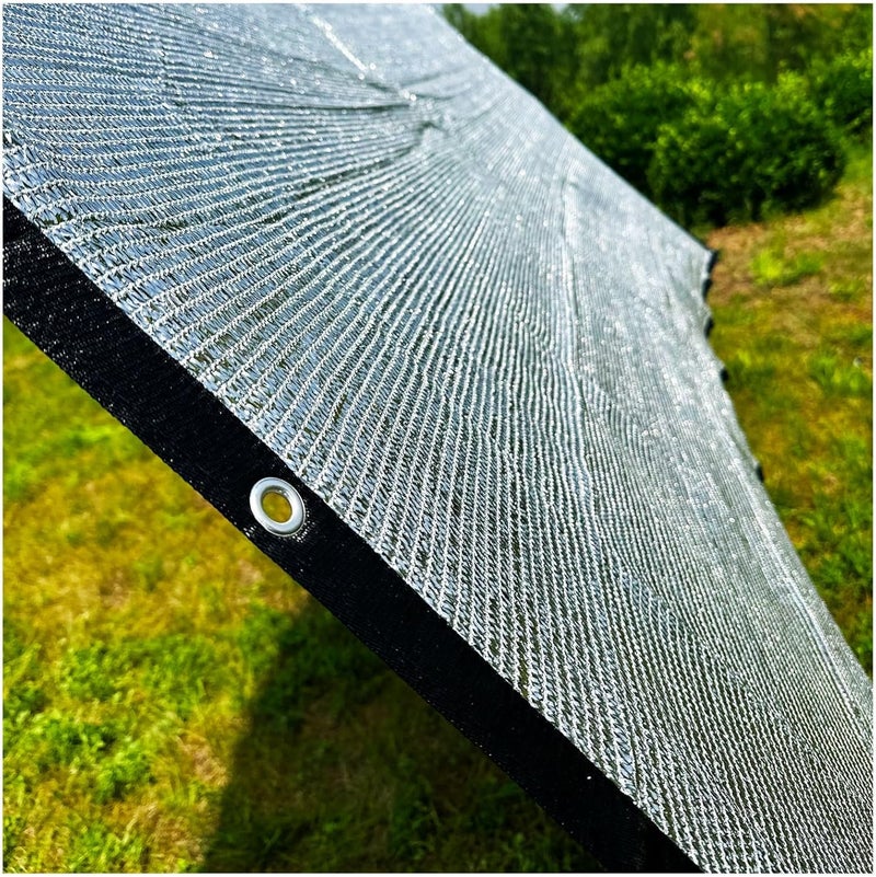 Aluminet Shade Cloth for Dog Crate, Aluminet Shade Cloth 85% UV Sun Protection Heat Protection Hood Van Car Shade Cloth Fabric Sunblock Sun Reflect Pet Shade for Animals Pergola Cover Canopy ( Size : - Image 1