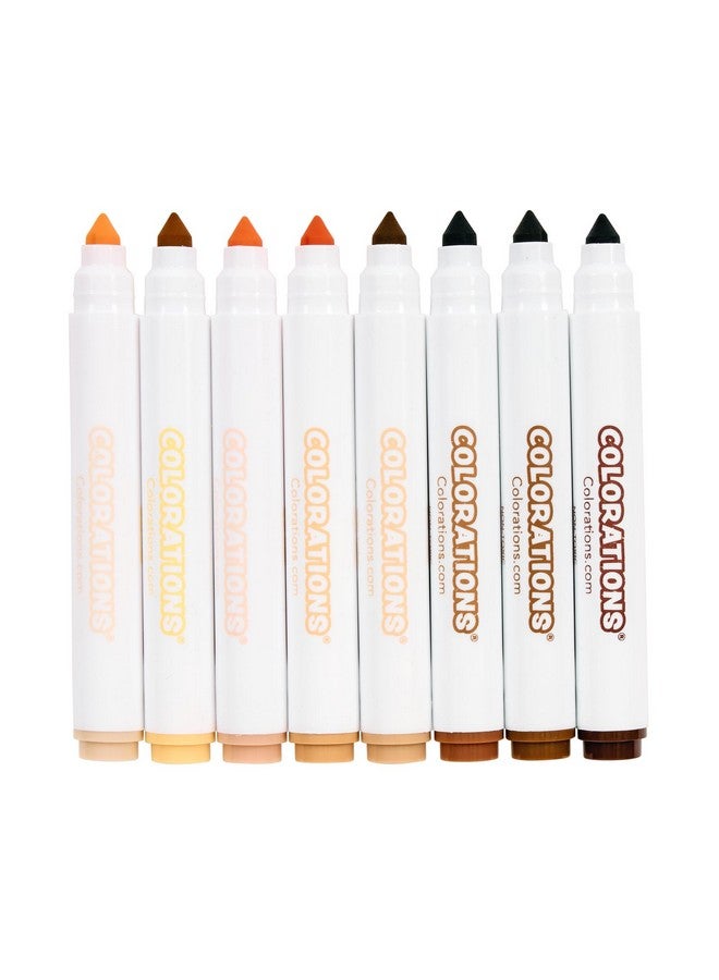 Colorations أقلام تلوين بألوان تشبهني - 12 عبوة، 8 درجات لون بشرة لكل منها، مجموعة من 96 - لوازم مدرسية بالجملة، صناديق فردية للأطفال، هدايا حفلات - Image 5