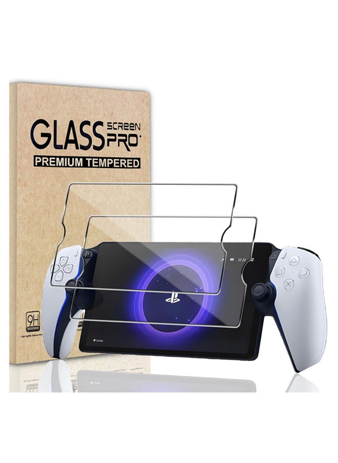 SJet 2 Pack Screen Protector for PlayStation Portal 8 inch, Tempered Glass Screen Protector for PlayStation 5 PS Portal Handheld, Ultra HD, Anti-Scratch, Anti-Fingerprint, Bubble-Free  - Image 1