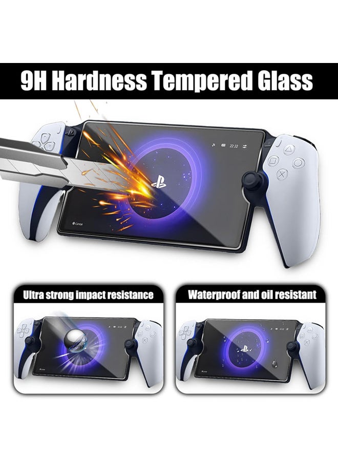 SJet 2 Pack Screen Protector for PlayStation Portal 8 inch, Tempered Glass Screen Protector for PlayStation 5 PS Portal Handheld, Ultra HD, Anti-Scratch, Anti-Fingerprint, Bubble-Free  - Image 3