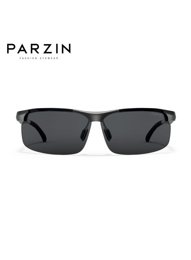 Parzin Aluminum-magnesium Polarized Sungl For Men, Fashionable And Simple Sports Cycling Sungl, Men's Driver Driving Sungl - Image 3