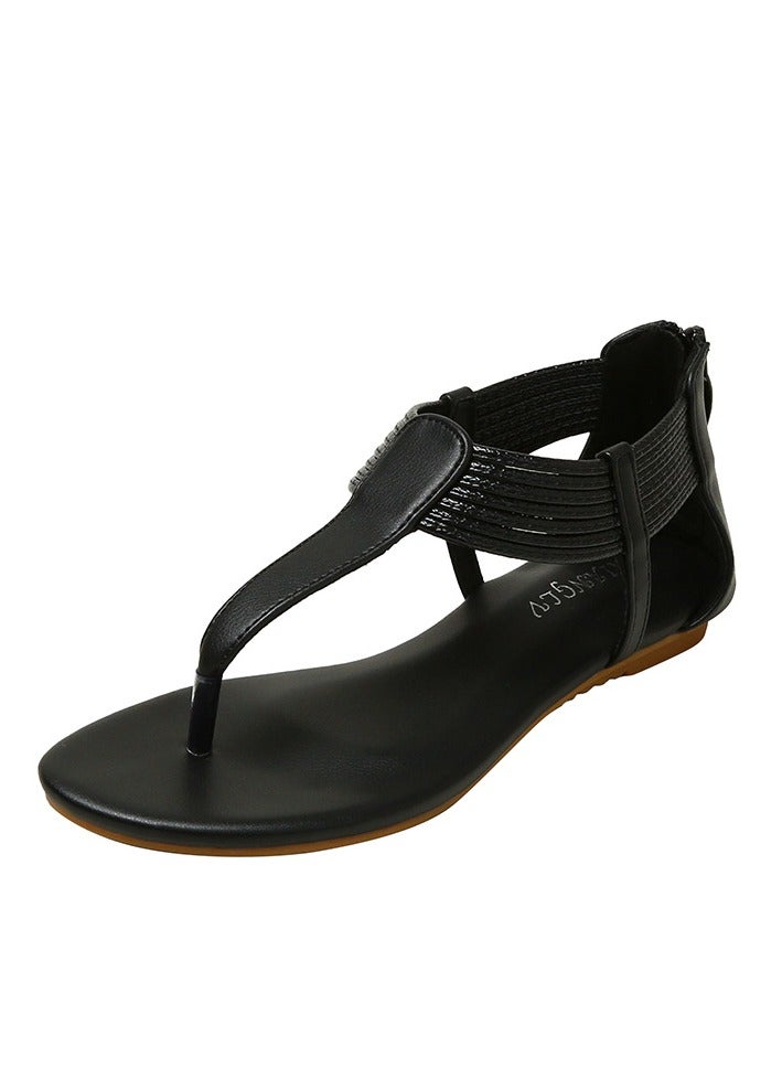 سيكيتو 2025 الصيف العادي ساقين قبالة انزلاق مسطحة أسفل الصنادل للنساء - Image 1