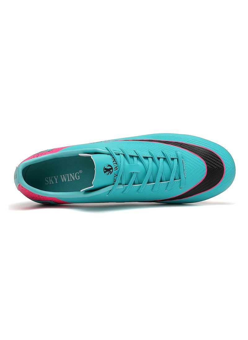 SKY WING - SKY WING Football Cleats Men And Women And Kid,Indoor Outdoor Low Top Soccer Shoes For Boy And Girl Lightweight Shock Resistant Training Boots Professional Turf Shoes Sport Athletic Ground Football Boots - Image 1