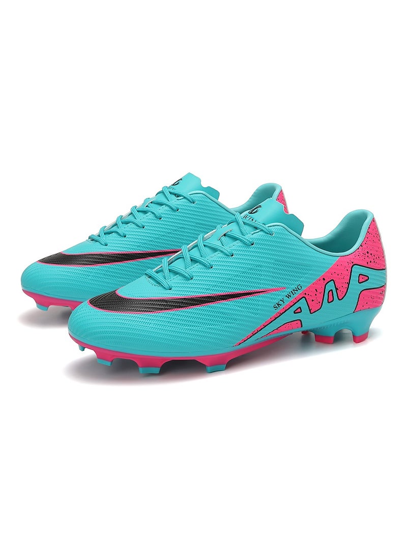 SKY WING - SKY WING Football Cleats Men And Women And Kid,Indoor Outdoor Low Top Soccer Shoes For Boy And Girl Lightweight Shock Resistant Training Boots Professional Turf Shoes Sport Athletic Ground Football Boots - Image 1