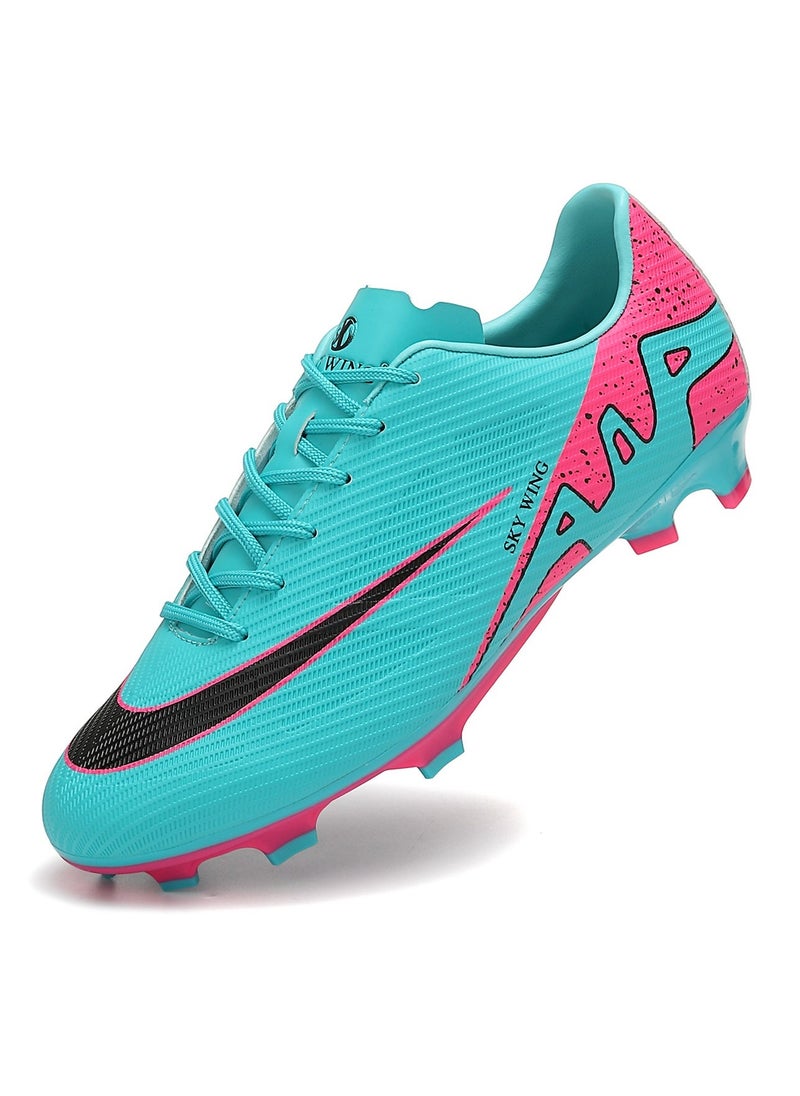 SKY WING - SKY WING Football Cleats Men And Women And Kid,Indoor Outdoor Low Top Soccer Shoes For Boy And Girl Lightweight Shock Resistant Training Boots Professional Turf Shoes Sport Athletic Ground Football Boots - Image 1
