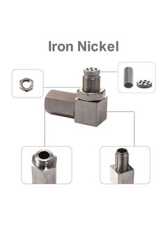 Generic 90 Degree O2 Oxygen Sensor Extender Spacer Engine Light Adapter Accessories M18*1.5 Iron Nickel Plating  - Image 5