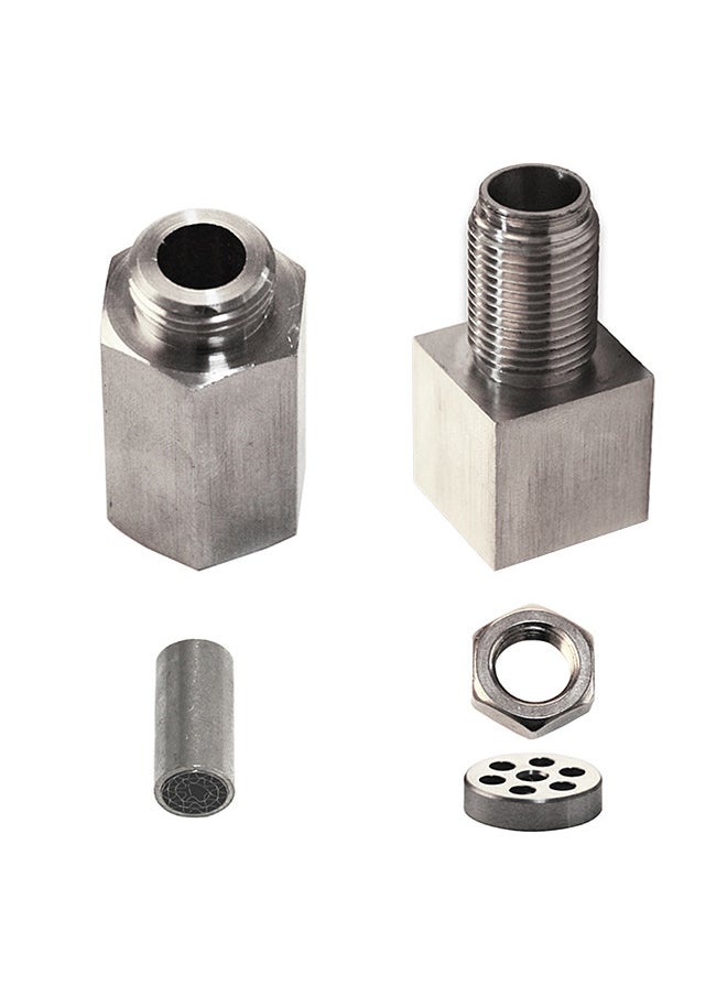 Generic - 90 Degree O2 Oxygen Sensor Extender Spacer Engine Light Adapter Accessories M18*1.5 Iron Nickel Plating - Image 1