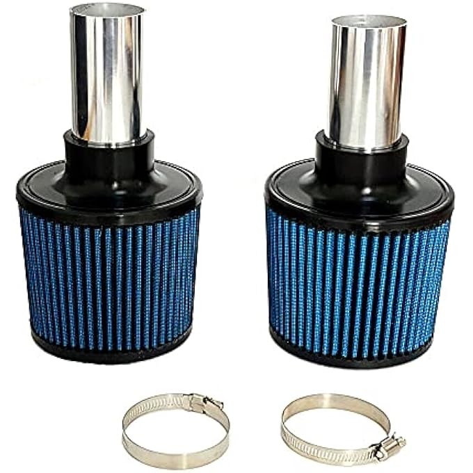 ريحني مدخل فلتر هواء مزدوج مخروطي عالي التدفق لبي إم دبليو E82 E88 E89 E90 E91 E92 E93 مدخل OEM 335I 535I N54 30 أزرق - Image 3