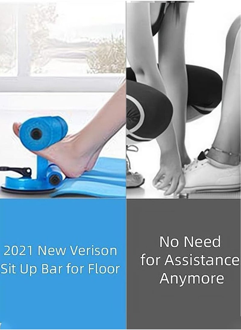 Generic - Portable Sit Up Bar For 6 Pack Abs, Core Workout, Ab Exercise And For Burning Fat And Calories, Self Suction Sit Up Assistant Device with 4 Adjustable Heights And Dual Sticks Design for Body Building - Image 1