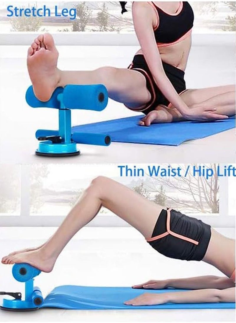 Generic - Portable Sit Up Bar For 6 Pack Abs, Core Workout, Ab Exercise And For Burning Fat And Calories, Self Suction Sit Up Assistant Device with 4 Adjustable Heights And Dual Sticks Design for Body Building - Image 1