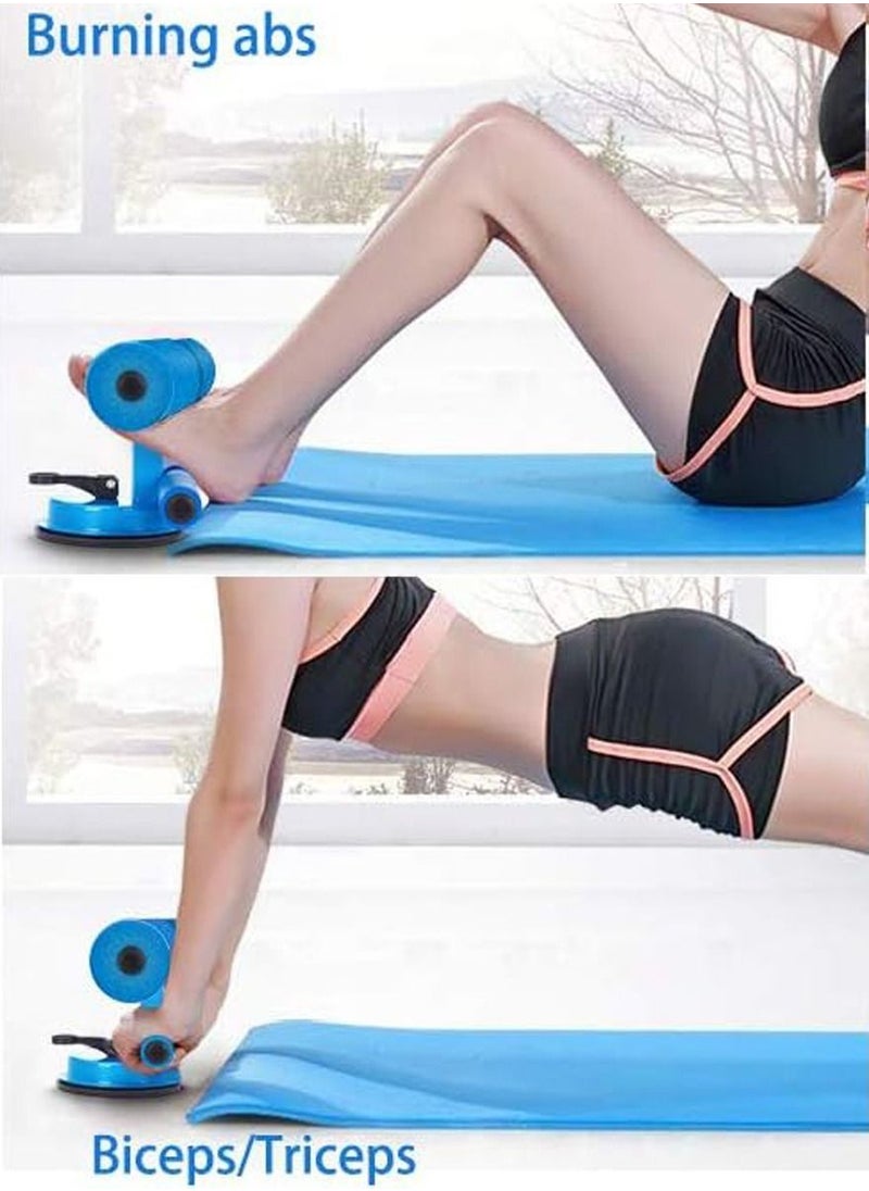 Generic - Portable Sit Up Bar For 6 Pack Abs, Core Workout, Ab Exercise And For Burning Fat And Calories, Self Suction Sit Up Assistant Device with 4 Adjustable Heights And Dual Sticks Design for Body Building - Image 1