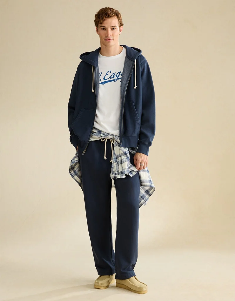 American Eagle  AE Laidback Luxe Full-Zip Hoodie for Men | Best Price UAE