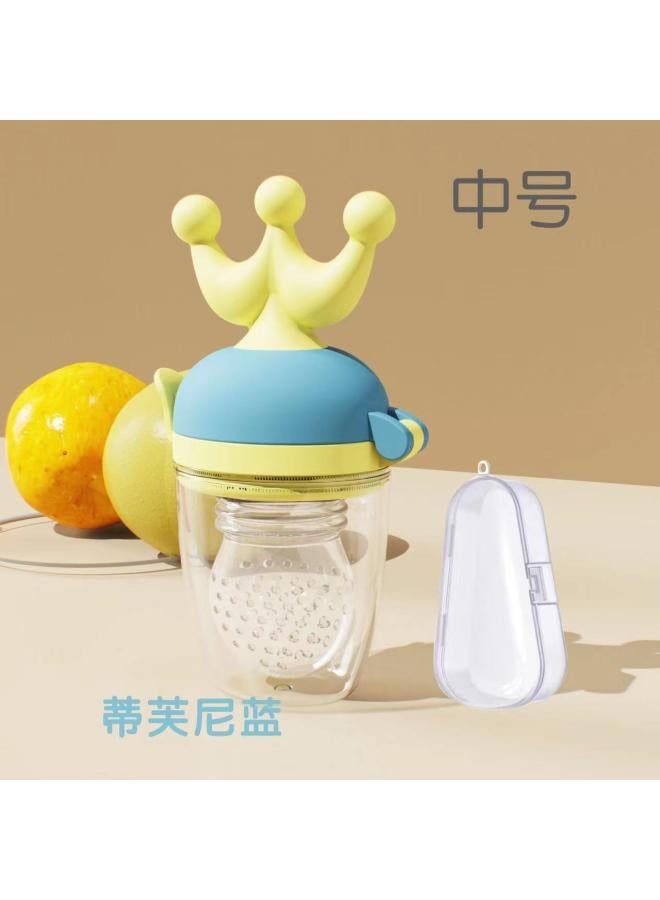 Crown Bite Teether Baby Bite Fruit And Vegetable Happy Baby Eat Fruit Food Supplement Device Bite Bag Feeding Tableware