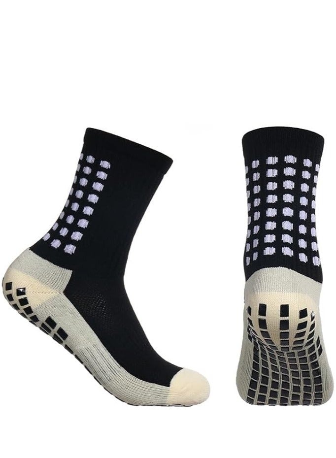 Showday Grip Soccer Socks Anti Slip Non Slip Men's Athletic Socks for Football Basketball Sports  - Image 1