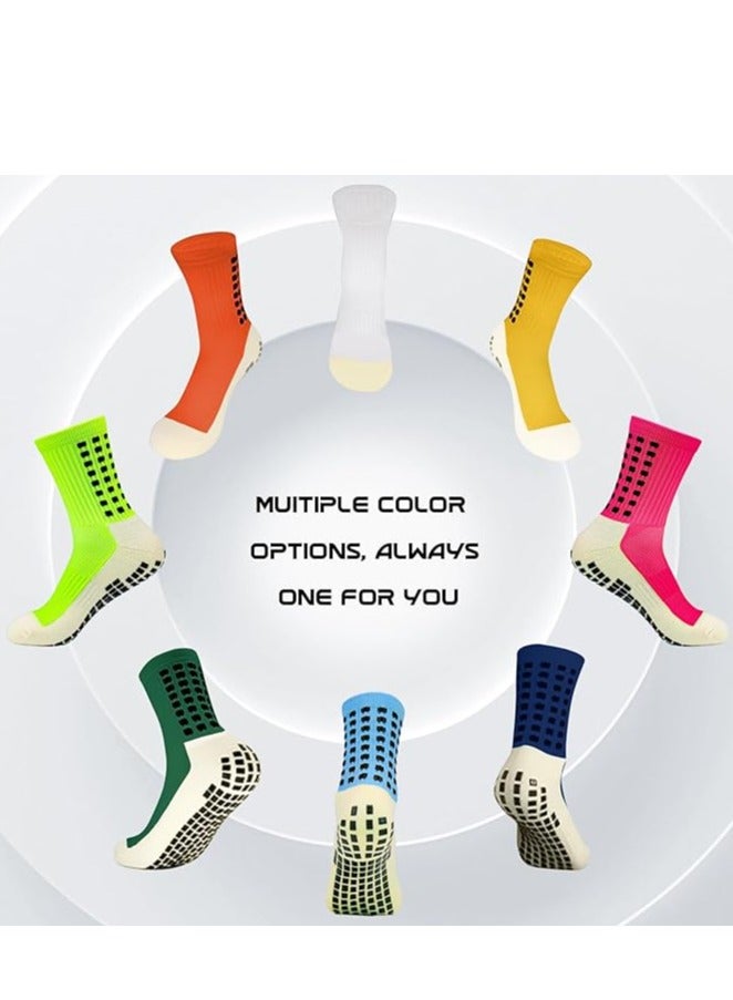 Showday Grip Soccer Socks Anti Slip Non Slip Men's Athletic Socks for Football Basketball Sports  - Image 3