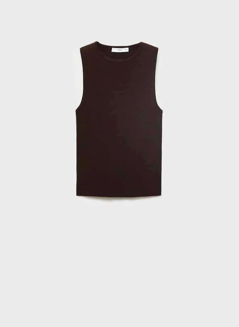 MANGO Fine-Knit Top
