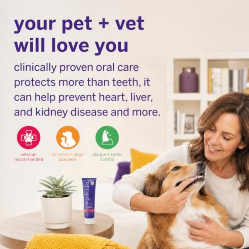 Professional Dog Toothpaste VOHC Approved Flavored Pet Toothpaste with Plaque Control Human-Grade Ingredients Clean Teeth and Improves Dental Health - Image 3