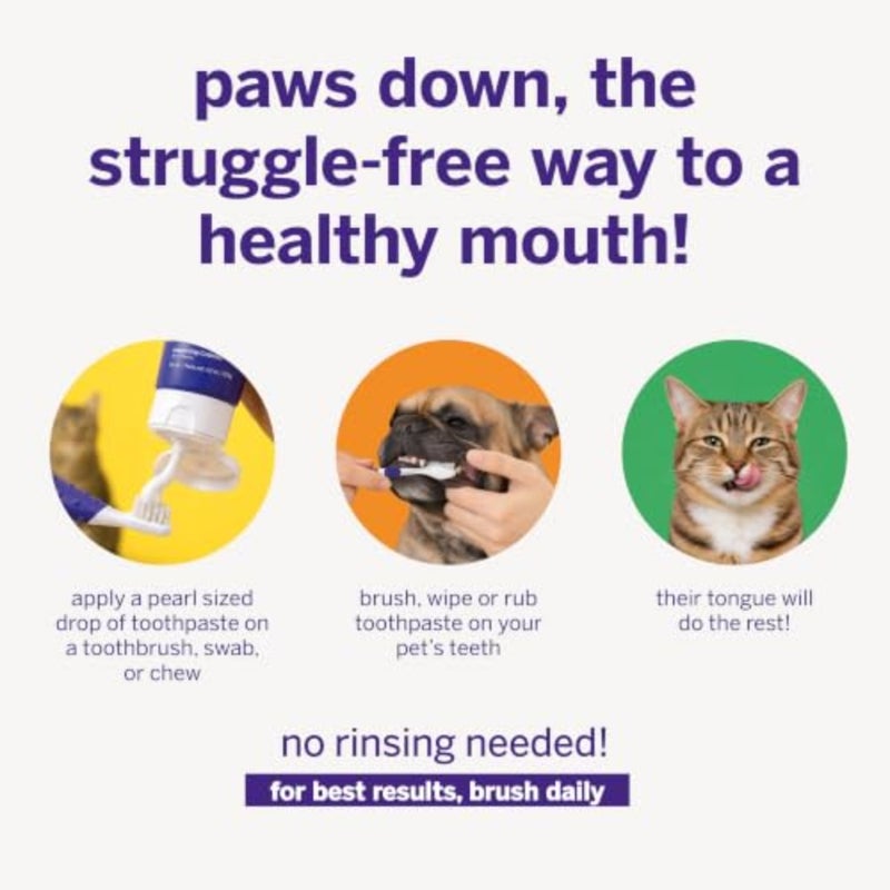 Professional Dog Toothpaste VOHC Approved Flavored Pet Toothpaste with Plaque Control Human-Grade Ingredients Clean Teeth and Improves Dental Health - Image 4