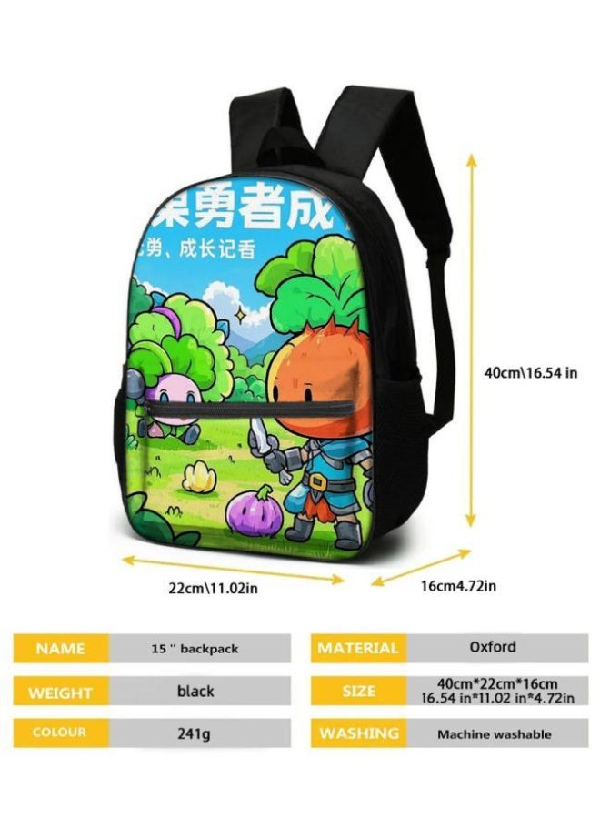 Cartoon three-piece schoolbag with zipper - 641  - Image 5