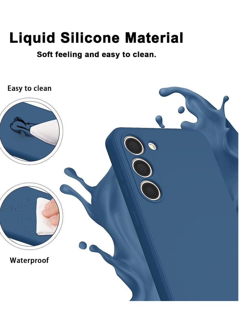 MIGOFAST Samsung Galaxy S24 Plus Soft Silicone Gelly Rubber Cover Shockproof Matte Finish Back Cover Inner Fabric Lining with Camera Protection Case Blue - Image 4