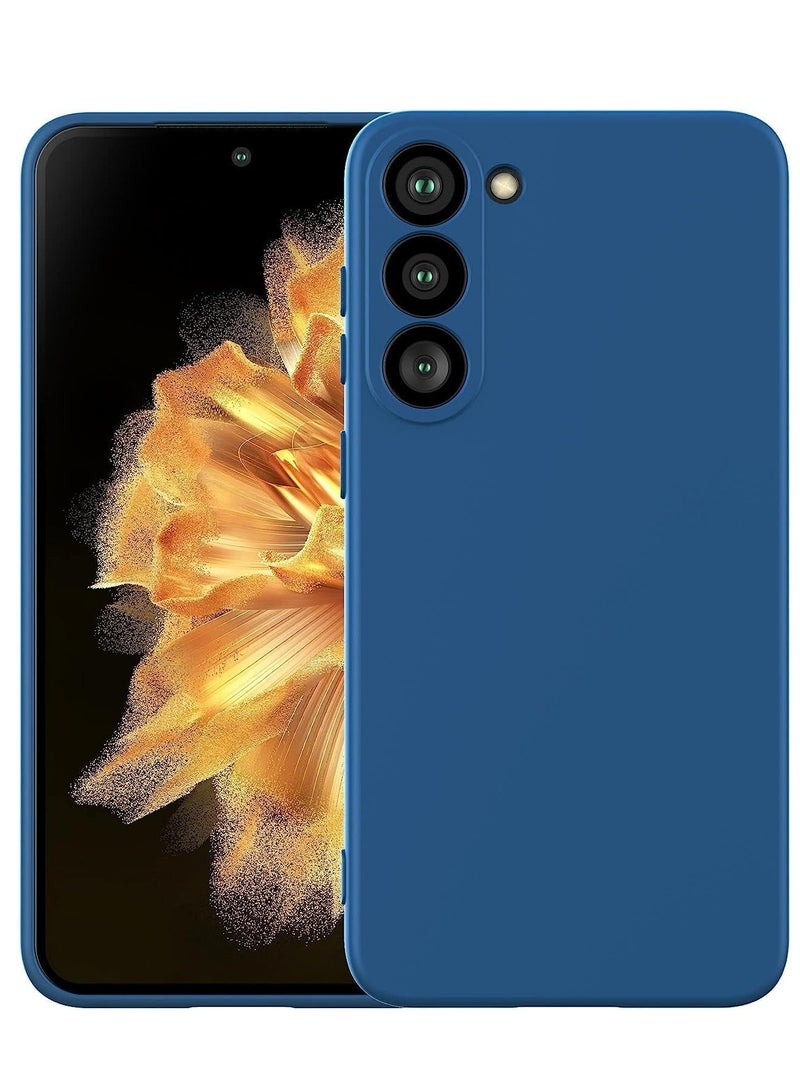 MIGOFAST Samsung Galaxy S24 Plus Soft Silicone Gelly Rubber Cover Shockproof Matte Finish Back Cover Inner Fabric Lining with Camera Protection Case Blue - Image 5