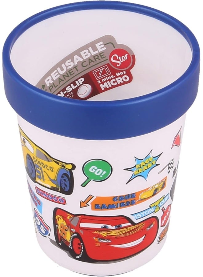 STOR NON SLIP BICOLOR PREMIUM TUMBLER 260 ML CARS STICKERS - Image 4