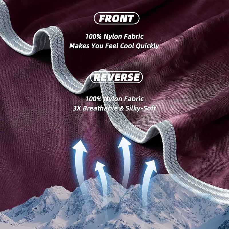 inhand Cooling Blanket King Size (90"x108"), Cooling Blankets for Hot Sleepers, Absorbs Heat to Keep Adults Cool for Summer Nights Sweats, Thin Cold Lightweight Blanket for Couch Bed, All Season Use - Image 4