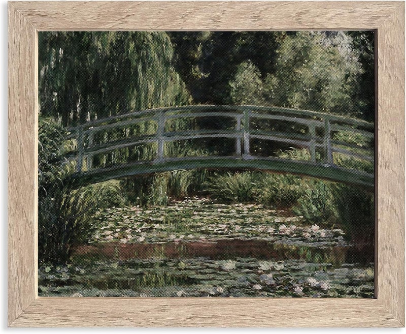HoozGee The Japanese Footbridge and the Water Lily Pool Art Prints by Claude Monet - Image 1
