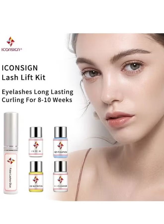 ICONSIGN Professional Lash Lift Perm Kit, Semi Permanent Eyelash Curling Set, All In One Eye Makeup Lifting Tools - Image 5